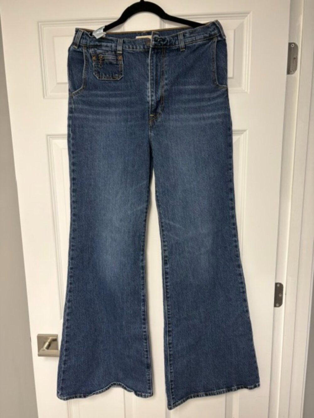 Levi's Vintage Wash Blue Ribcage Flare Jeans